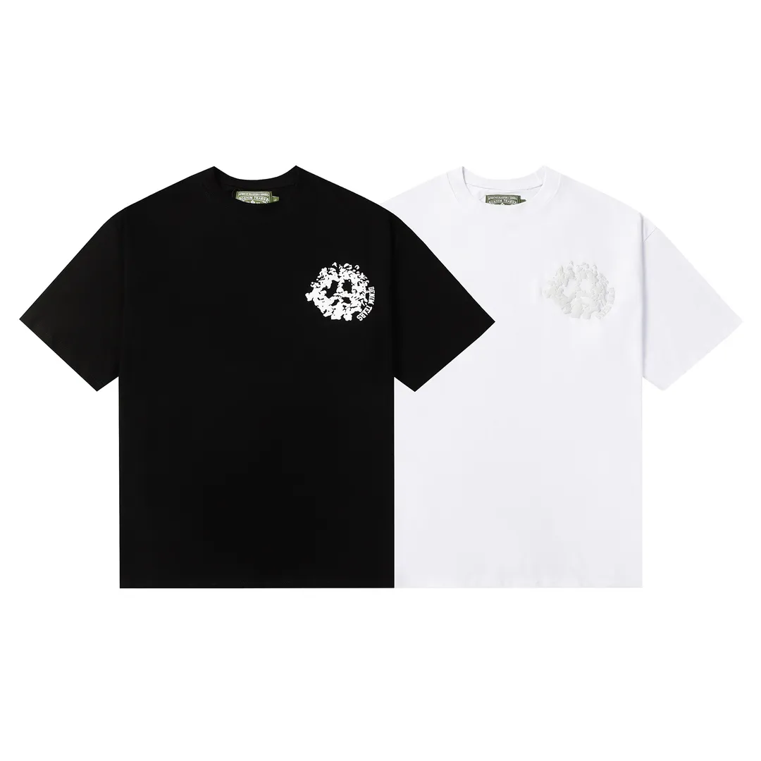 DENIM TEARS kapok new summer short-sleeved model number: 3147P106 color: black white code number: S M L XL